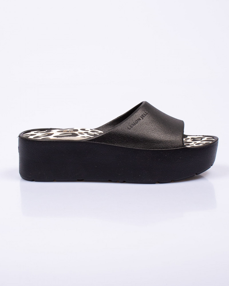 Papuci din spuma cu talpa inalta 23DES01012, 36 - 41, Negru | Okazii.ro