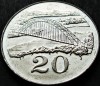 Moneda exotica 20 CENTI - ZIMBABWE, anul 1997 *cod 1041, Africa