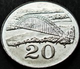 Cumpara ieftin Moneda exotica 20 CENTI - ZIMBABWE, anul 1997 *cod 1041
