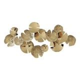 Cumpara ieftin Decoratiune de perete din metal Lily Pako World Auriu 130x64.5x6 cm