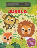 Jungla. Carte colorat reutilizabila cu apa - Flamingo Junior