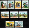 Romania 1985, LP 1145, Walt Disney (I), seria 9 valori, MNH!, Animatii, Nestampilat