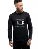 Cumpara ieftin Bluza barbati neagra - Cup of care - S
