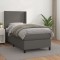 vidaXL Pat box spring cu saltea, gri, 80x200 cm, piele ecologică 3132349