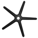 Baza Scaun Birou/Directorial Ideallstore, 55cm, Negru, Inox, 120kg