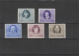 ROMANIA 1955 LP 392 SCRIITORI ROMANI SERIE MNH