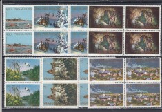 ROMANIA 1978 LP 960 OBIECTIVE TURISTICE BLOCURI DE 4 TIMBRE MNH