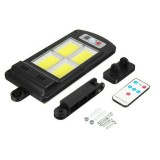 Dispozitiv LED Solar de Exterior eMazing, 128 COB LED 25.6 W - echivalent 205 W bec traditional, 36 cm x 11.5 cm, 3072 Lumeni, IP65, Senzor Lumina si