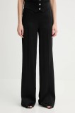 Morgan pantaloni PVTEO.F culoarea negru, lat, high waist, PVTEO.F