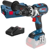 Bosch GSR 18V-110 C + GAL 18V-40 - Masina de gaurit si insurubat fara acumulatori Li-Ion 18 V - Ah 110 Nm valiza speciala + Incarcator acumulatori