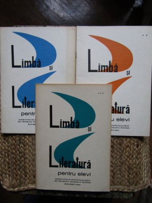 LIMBA SI LITERATURA PENTRU ELEVI 3 VOL foto