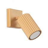 Lampă De Perete Karbon Din Aluminiu Aurit, 1 Bec Tub Minimalist De Interior.
