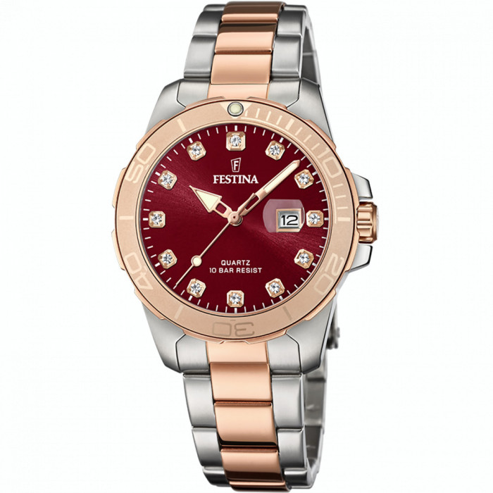 Ceas Dama, Festina, Bordeaux F20505/2 - Marime universala