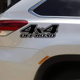 Sticker autoadeziv pentru vehicule Off Road, model &quot;4x4 Off Road&quot;, dimensiune 29 x 11 cm, culoare Neagra, AVEX