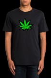 Tricou luminos cu egalizator Marijuana, marime M