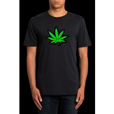 Tricou luminos cu egalizator Marijuana, marime M