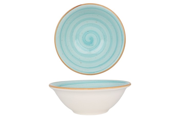 Bonna Bol - Aqua - Por&Aring;&pound;elan - 18 cm (700cc) - set de 6
