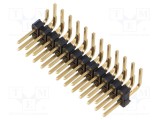 Conector SAMTEC 24 pini tată unghi 90&deg; THT
