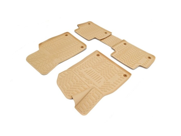 Covoare cauciuc tavita Bej compatibile Skoda Superb II 2008-2015​ Cod: 3D 61607B / A10