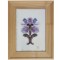 E77. Tablou print pe hartie, Abstract violet, cu rama lemn si sticla, 20 x 30cm