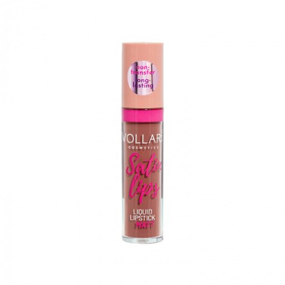 Ruj mat non-transfer SATIN LIPS Vollar&amp;eacute; Cosmetics, 22 Nude, 8 ml foto