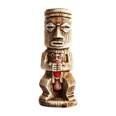 Pahar, pentru cocktail, Tiki Samif, din ceramica, multicolor, 450 ml, 22 x 8.5 x 6.5 cm , ideal pentru servirea unor cocktailuri generoase,
