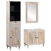 VidaXL Set de mobilier pentru baie cu ușă 3 pcs Alb 38 x 33 x 160 cm 3310073