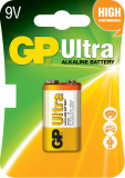 Baterie ultra alcalina GP 9V 1 buc/blister, G&amp;P