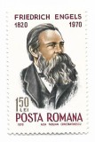 Romania (334) - 150 de ani de la nasterea lui Friedrich Engels, 1970 - neobliterata