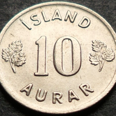 Moneda 10 AURAR - ISLANDA, anul 1969 *cod 4535 B = A.UNC