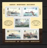 Guernsey 1989 - Navigatie, vapoare, colita neuzata