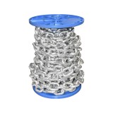 Lant electrogalvanizat DIN766 fi 10, 10 m/rola, tambur plastic, dimensiuni zale d 10 mm, t 28,5 mm, b 33,5 mm