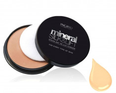 Pudra Compacta Profesionala Ingrid Cosmetics Mineral Silk Lift 23 Golden Beige foto