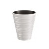 Ghiveci Decorativ Rotund Alb Prosperplast Sand, 38.8x43.6 cm, 37L, Interior/Exterior, Plastic, Ghiveci Flori All-Season