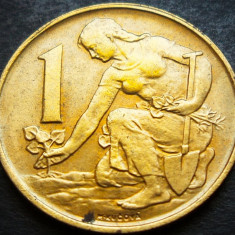 Moneda 1 COROANA - (RS) CEHOSLOVACIA, anul 1990 *cod 3414 A