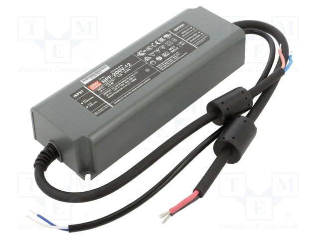 Alimentator MEAN WELL LED 200W 12VDC 15A 90-305VAC IP67