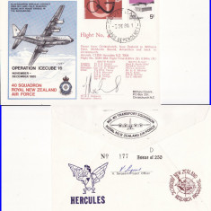 Circulatie Noua Zeelanda -tema Antarctica,vapoare,aviatie, exploratori-FDC 1980