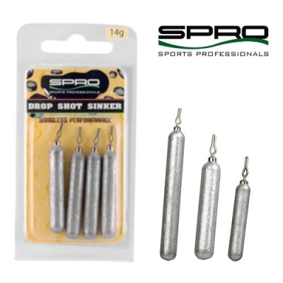 PLUMB SPRO DROP SHOT CU AGRAFA 7 GR 5 BUC foto