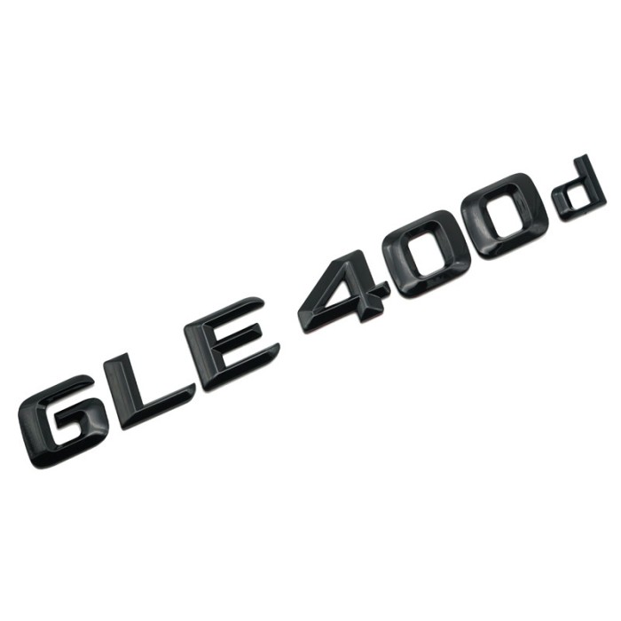 Emblema GLE 400d Negru, pentru spate portbagaj Mercedes