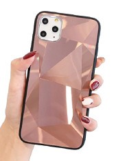 Huse telefon cu textura diamant Iphone 11 , Maro foto