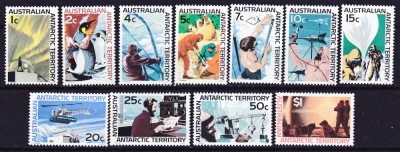 DB1 AAT 1966 Cercetarea Terit. Antarctice Australiene 8 - 18 v. MH cu sarniera foto