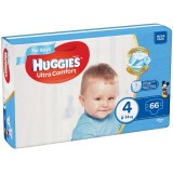Scutece Huggies Ultra Comfort Mega Pack 4,Boy, 8-14 Kg, 66 buc