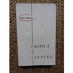 DAN HAULICA - CRITICA SI CULTURA