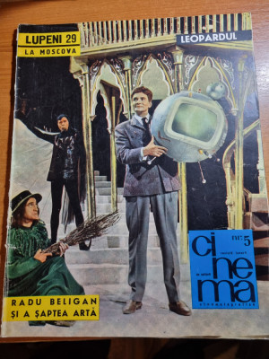 revista cinema mai 1963-radu beligan,filmul lupeni 29,victor rebengiuc foto