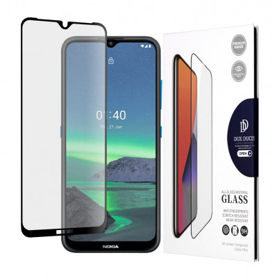 Folie pentru Nokia 1.4, Dux Ducis Tempered Glass, Black foto