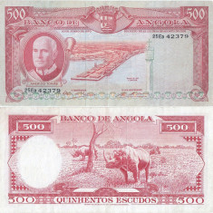 1970 ( 10 VI ) , 500 escudos ( P-97 ) - Angola - stare XF