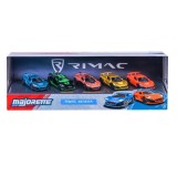 Set 5 masinute metalice Majorette Rimac Nevera 7,5 cm