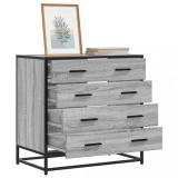 VidaXL Dulap cu sertar, gri sonoma, 70x41x70 cm, lemn prelucrat