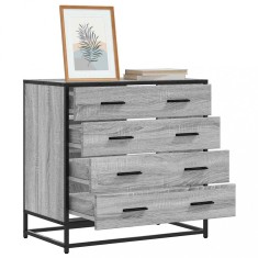 Gossi dulap cu sertar, gri sonoma, 70x41x70 cm, lemn prelucrat