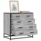 Gossi dulap cu sertar, gri sonoma, 70x41x70 cm, lemn prelucrat